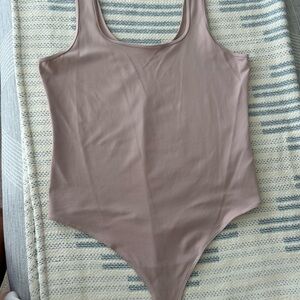 Abercrombie & Fitch Soft Collection Bodysuit in Dusty Rose